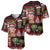 Hawaiian Christmas Baseball Jersey - Mele Kalikimaka Island Holiday Vibes - Black Red