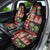 Hawaiian Christmas Car Seat Cover - Mele Kalikimaka Island Holiday Vibes - Black Red