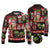 Hawaiian Christmas Ugly Christmas Sweater - Mele Kalikimaka Island Holiday Vibes - Black Red