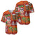 Hawaiian Christmas Baseball Jersey - Mele Kalikimaka Island Holiday Vibes - Red Orange