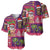 Hawaiian Christmas Baseball Jersey - Mele Kalikimaka Island Holiday Vibes - Pink Purple