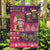 Hawaiian Christmas Garden Flag - Mele Kalikimaka Island Holiday Vibes - Pink Purple