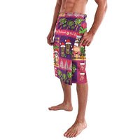 Hawaiian Christmas Lavalava - Mele Kalikimaka Island Holiday Vibes - Pink Purple