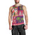 Hawaiian Christmas Men Tank Top - Mele Kalikimaka Island Holiday Vibes - Pink Purple