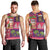 Hawaiian Christmas Men Tank Top - Mele Kalikimaka Island Holiday Vibes - Pink Purple