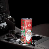 Australian Christmas Skinny Tumbler - Santa Koala Kangaroo and Holiday Cheer LT03 - Polynesian Pride