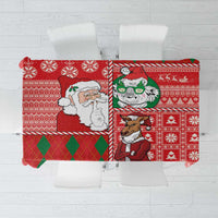 Australian Christmas Tablecloth - Santa Koala Kangaroo and Holiday Cheer LT03 Red - Polynesian Pride