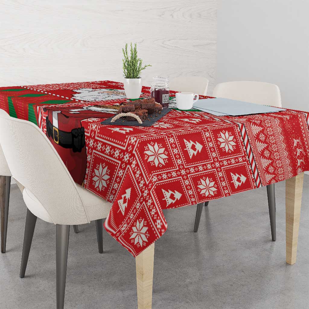Australian Christmas Tablecloth - Santa Koala Kangaroo and Holiday Cheer LT03 - Polynesian Pride