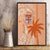 Bula Fiji Canvas Wall Art Tropical Flower and Tapa Pattern Peach Fuzz Color LT03 - Polynesian Pride