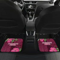Fiji Adi Cakobau School Car Mats Tropical Flower and Tapa Pattern LT03 - Polynesian Pride