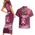 Fiji Adi Cakobau School Couples Matching Short Sleeve Bodycon Dress and Hawaiian Shirt Tropical Flower and Tapa Pattern LT03 - Polynesian Pride