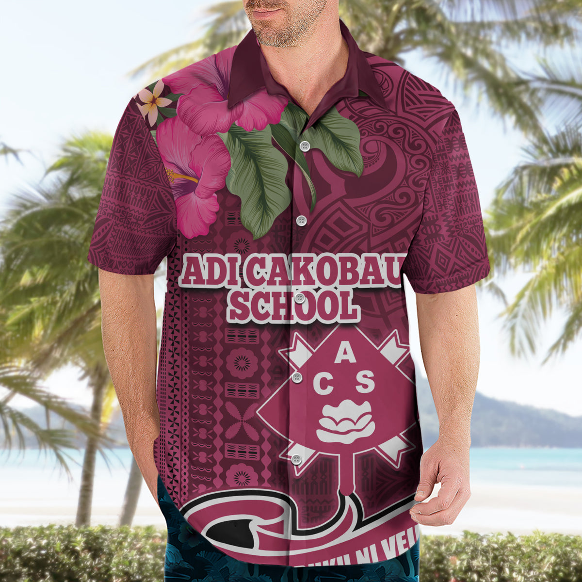 Fiji Adi Cakobau School Hawaiian Shirt Tropical Flower and Tapa Pattern LT03 - Polynesian Pride