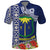 Fiji Natabua High School Polo Shirt Tropical Flower and Tapa Pattern Blue Style LT03 Blue - Polynesian Pride