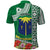 Fiji Natabua High School Polo Shirt Tropical Flower and Tapa Pattern Green Style LT03 - Polynesian Pride