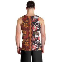 Japanese Culture Hawaii Style Men Tank Top Hawaiian Tribal and Japanese Pattern Together Culture LT03 - Polynesian Pride