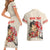 Personalised Pan-Pacific Festival Couples Matching Short Sleeve Bodycon Dress and Hawaiian Shirt Japanese Samurai with Hawaiian Pattern