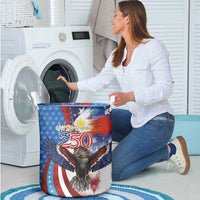 Philippines and United States Semiquincentennial Laundry Basket Eagle and National Flag Style
