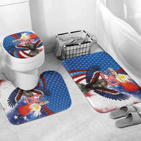 Philippines and United States Semiquincentennial Bathroom Set Eagle and National Flag Style