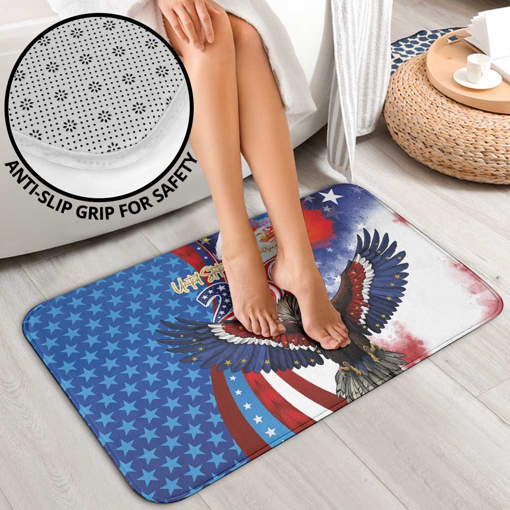 Philippines and United States Semiquincentennial Bathroom Set Eagle and National Flag Style