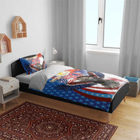 Philippines and United States Semiquincentennial Bedding Set Eagle and National Flag Style LT03 - Polynesian Pride