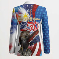Philippines and United States Semiquincentennial Blazer Eagle and National Flag Style LT03 - Polynesian Pride