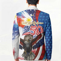 Philippines and United States Semiquincentennial Blazer Eagle and National Flag Style LT03 - Polynesian Pride