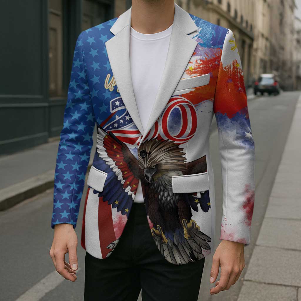 Philippines and United States Semiquincentennial Blazer Eagle and National Flag Style LT03 - Polynesian Pride