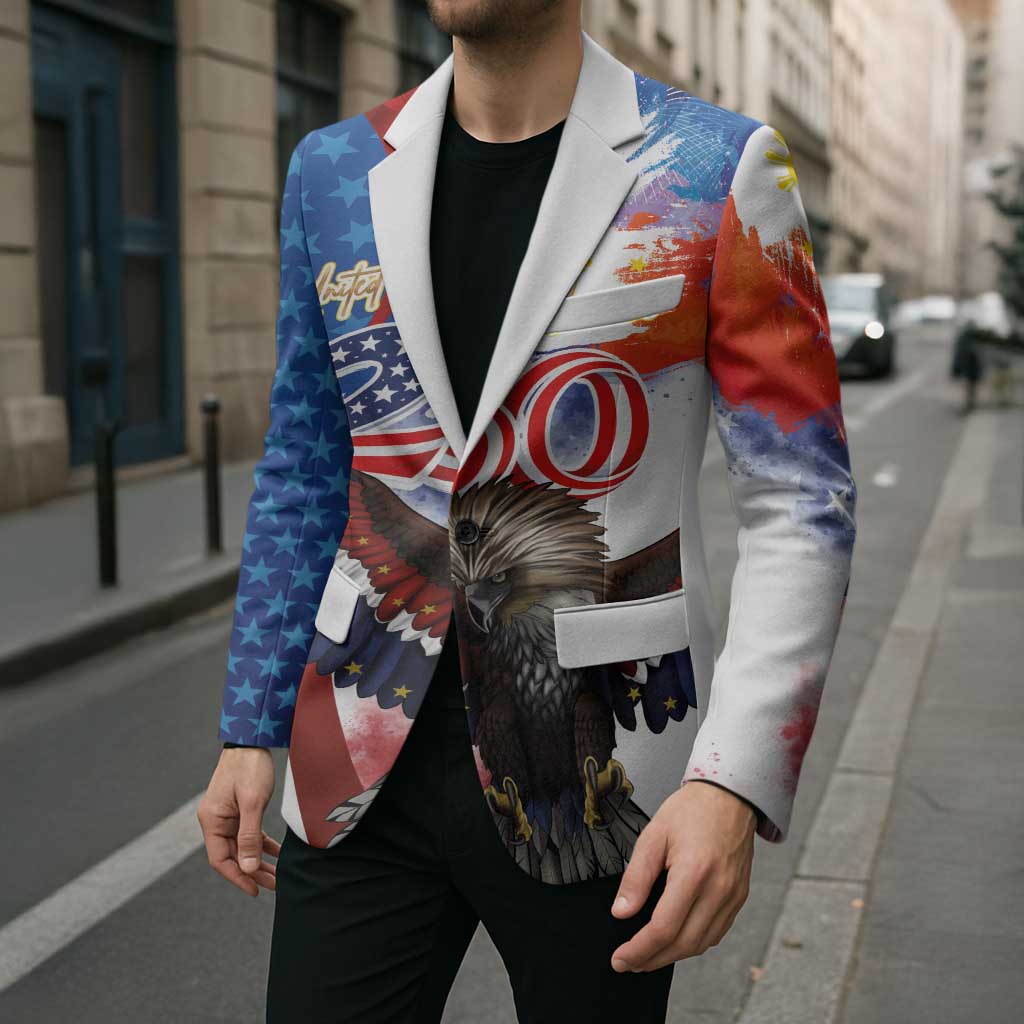 Philippines and United States Semiquincentennial Blazer Eagle and National Flag Style LT03 - Polynesian Pride