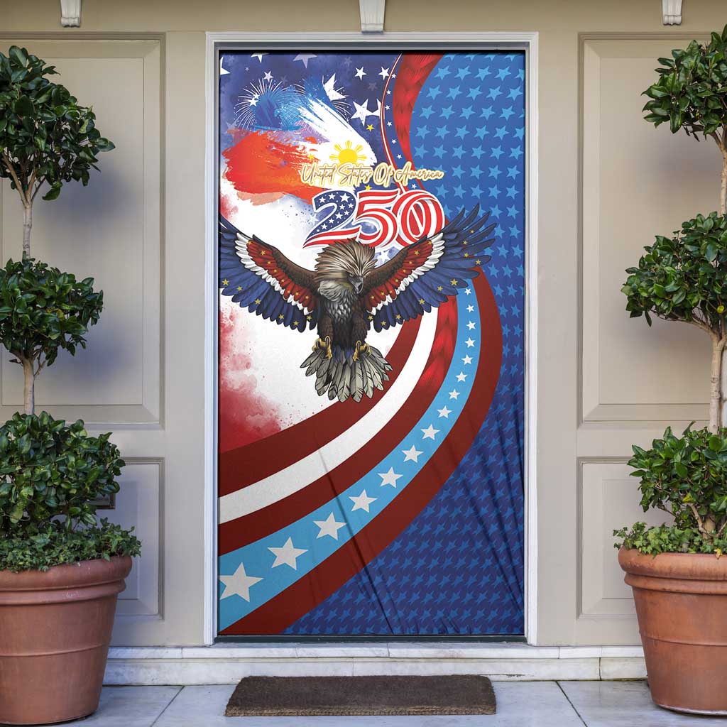 Philippines and United States Semiquincentennial Door Cover Eagle and National Flag Style LT03 Multicolor - Polynesian Pride