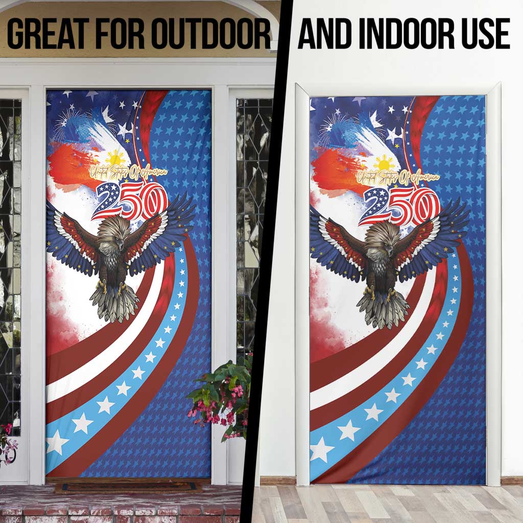 Philippines and United States Semiquincentennial Door Cover Eagle and National Flag Style LT03 - Polynesian Pride