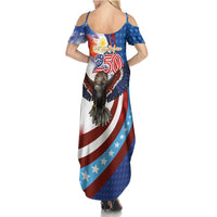 Philippines and United States Semiquincentennial Family Matching Summer Maxi Dress and Hawaiian Shirt Eagle and National Flag Style LT03 - Polynesian Pride