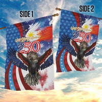 Philippines and United States Semiquincentennial Garden Flag Eagle and National Flag Style