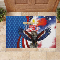 Philippines and United States Semiquincentennial Rubber Doormat Eagle and National Flag Style