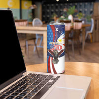 Philippines and United States Semiquincentennial Skinny Tumbler Eagle and National Flag Style LT03 - Polynesian Pride