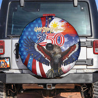 Philippines and United States Semiquincentennial Spare Tire Cover Eagle and National Flag Style