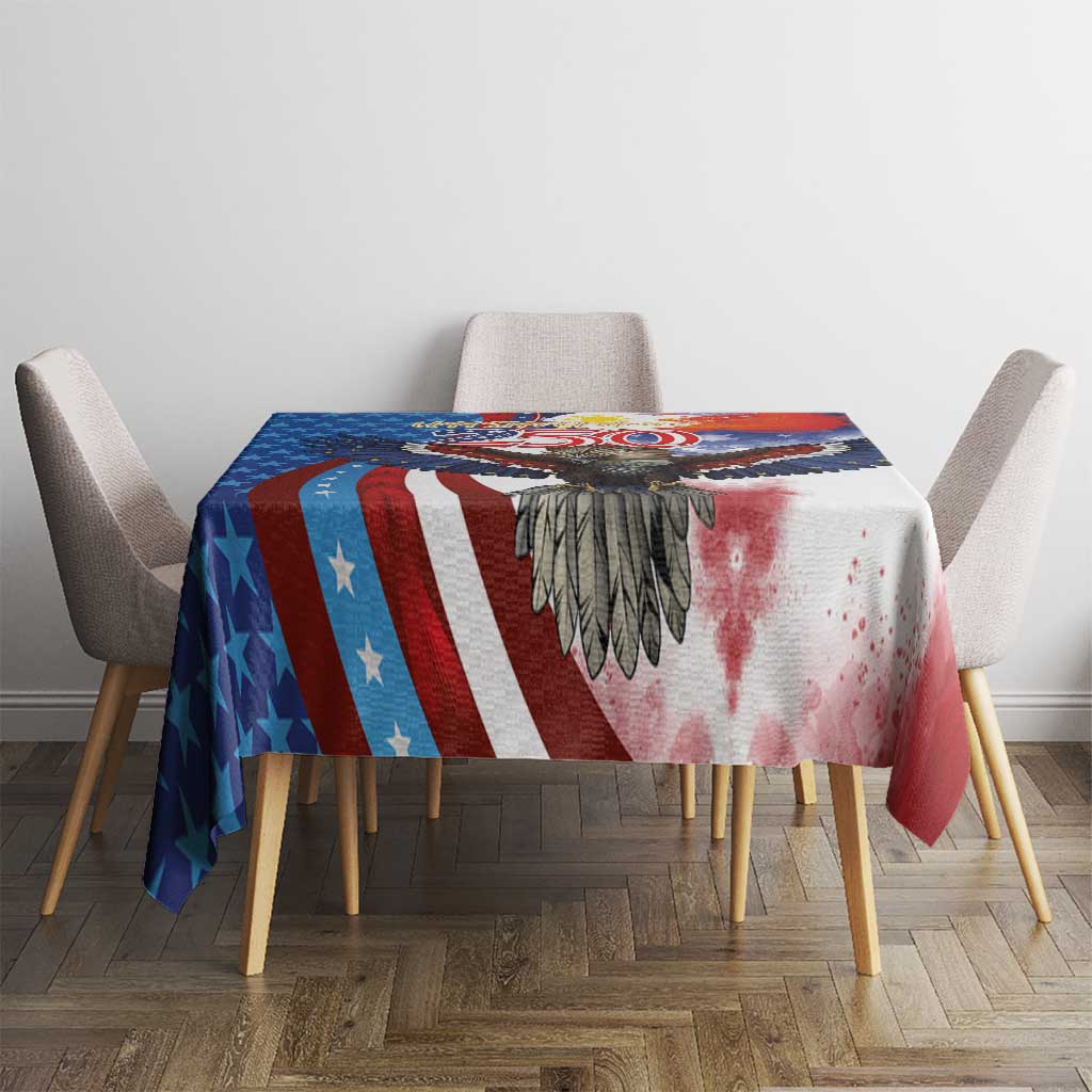 Philippines and United States Semiquincentennial Tablecloth Eagle and National Flag Style LT03 - Polynesian Pride