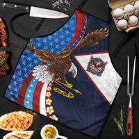 American Samoa and United States Semiquincentennial Apron Bald Eagle with National Flag Style LT03 Multicolor - Polynesian Pride