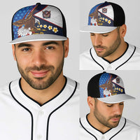 American Samoa and United States Semiquincentennial Baseball Net Cap Bald Eagle with National Flag Style