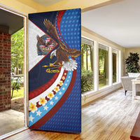 American Samoa and United States Semiquincentennial Door Cover Bald Eagle with National Flag Style