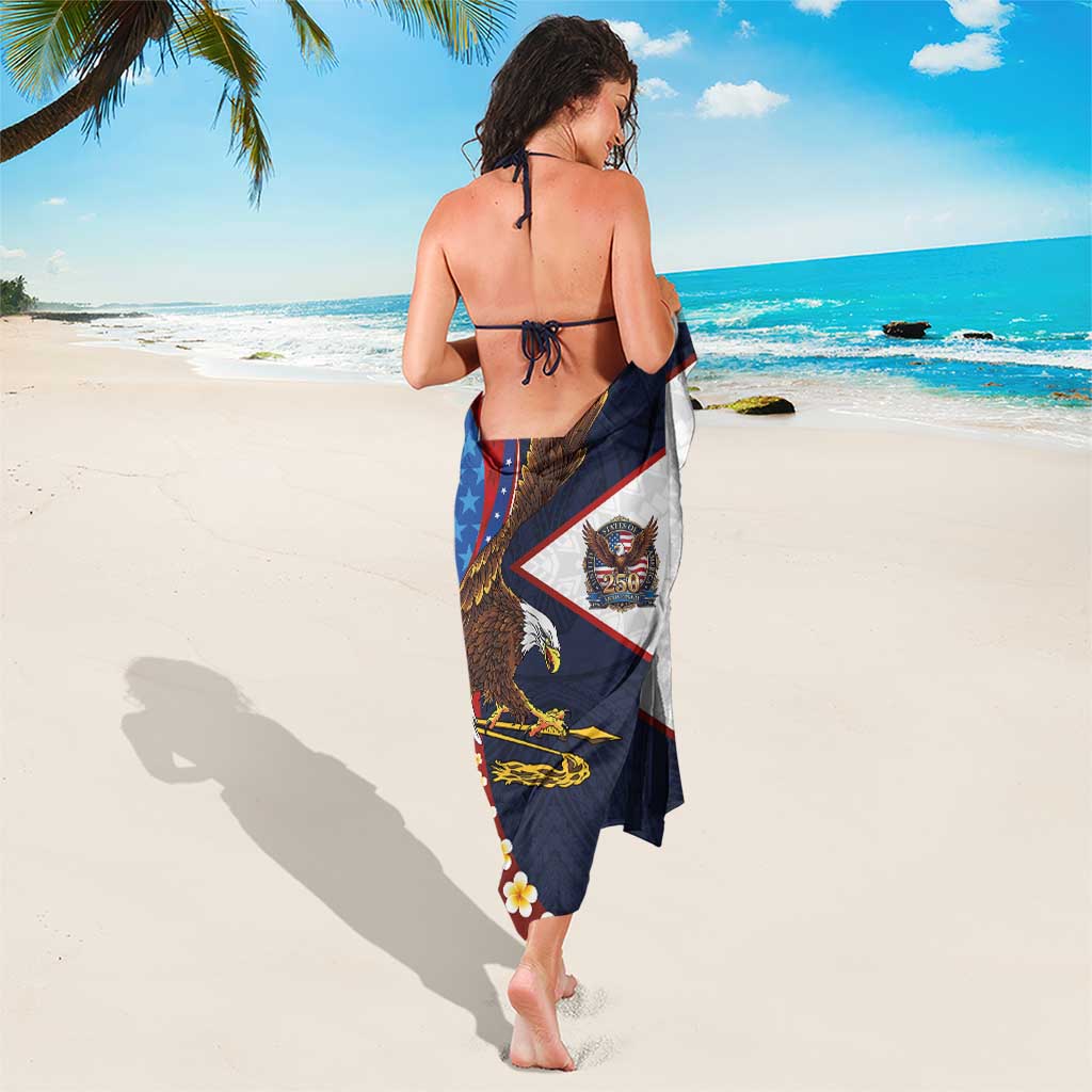 American Samoa and United States Semiquincentennial Sarong Bald Eagle with National Flag Style