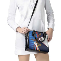 American Samoa and United States Semiquincentennial Shoulder Handbag Bald Eagle with National Flag Style