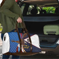 American Samoa and United States Semiquincentennial Travel Bag Bald Eagle with National Flag Style