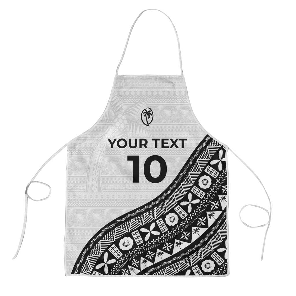 Custom Fijian Rugby Apron Tapa Pattern and Palm Tree Tribal