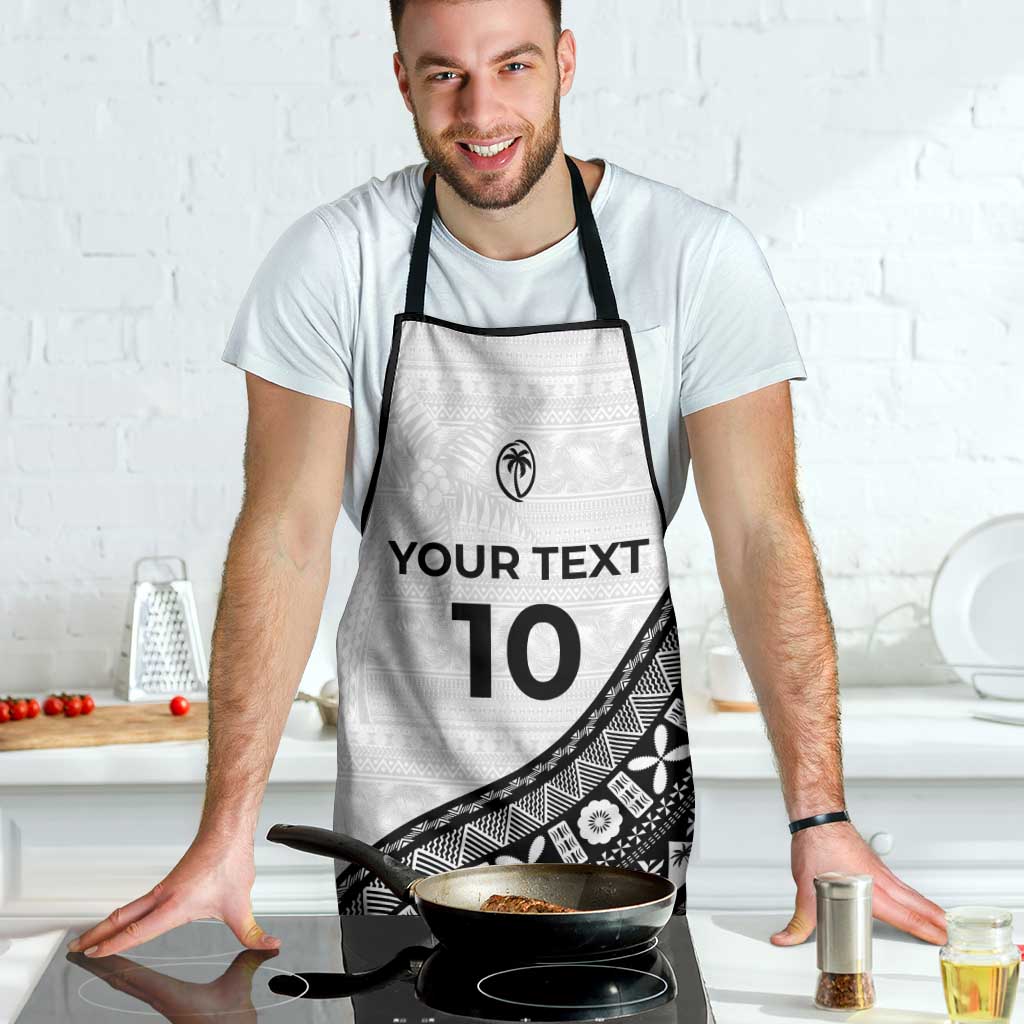 Custom Fijian Rugby Apron Tapa Pattern and Palm Tree Tribal