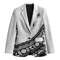 Custom Fijian Rugby Blazer Tapa Pattern and Palm Tree Tribal