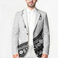 Custom Fijian Rugby Blazer Tapa Pattern and Palm Tree Tribal
