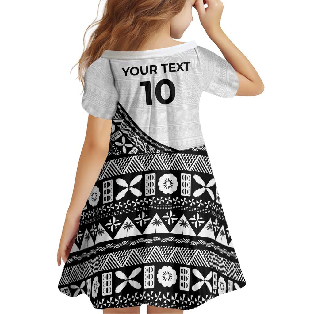 Custom Fijian Rugby Family Matching Long Sleeve Bodycon Dress and Hawaiian Shirt Tapa Pattern and Palm Tree Tribal LT03 - Polynesian Pride