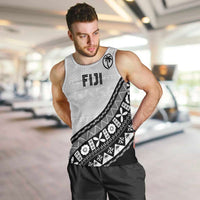 Custom Fijian Rugby Men Tank Top Tapa Pattern and Palm Tree Tribal