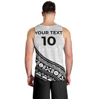 Custom Fijian Rugby Men Tank Top Tapa Pattern and Palm Tree Tribal