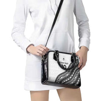Custom Fijian Rugby Shoulder Handbag Tapa Pattern and Palm Tree Tribal LT03 - Polynesian Pride